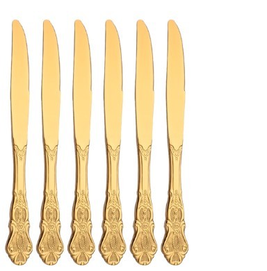 Gold-Plated Stainless Steel Cutlery Set