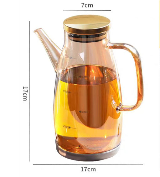 Kitchen Oiler Borosilicate Glass Condiment Bottle