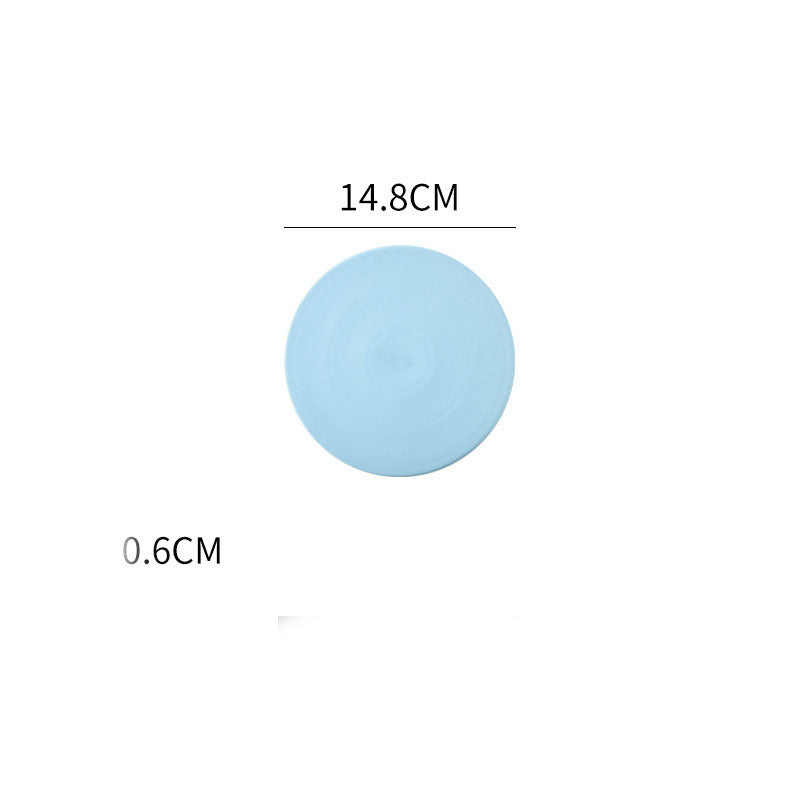 Home Simple Matte Round Sushi Plate