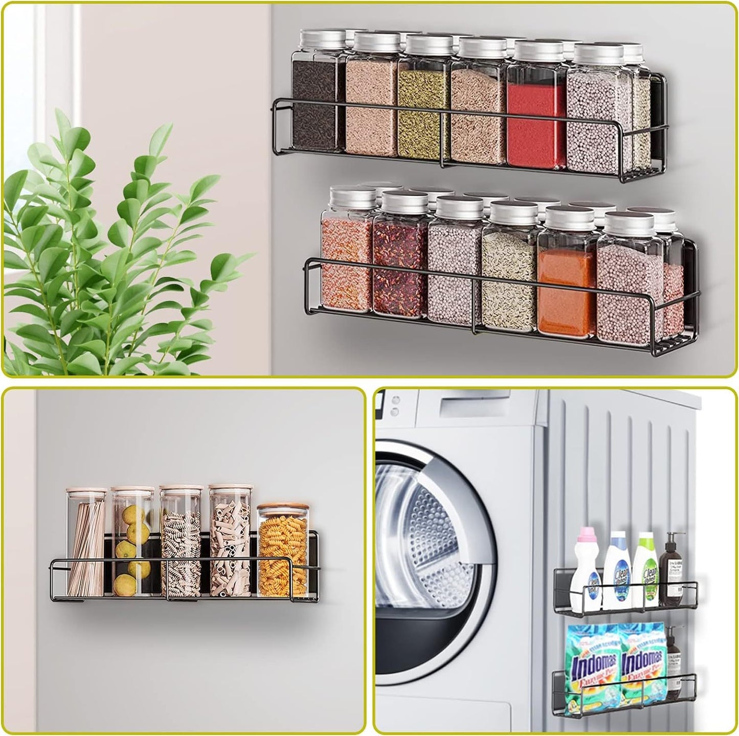 Magnetic Spice Rack for Refrigerator