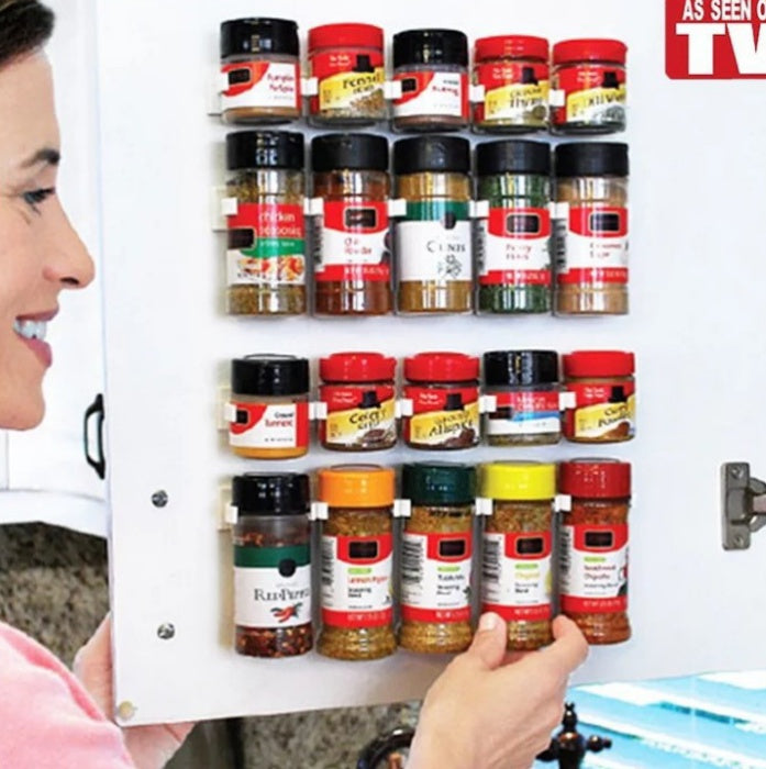 Clip N Store Spice Rack and Bottle Storage