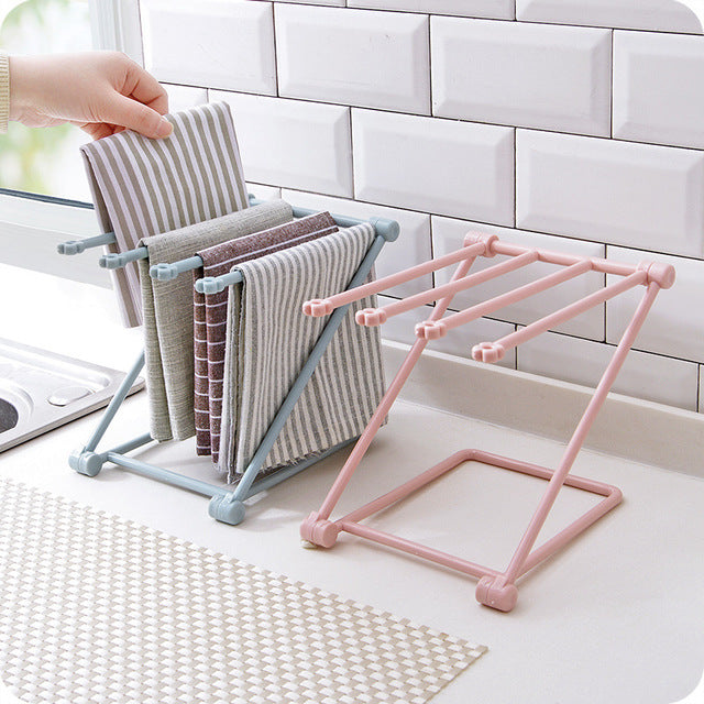 Foldable Dishcloth Shelf & Kitchen Organizer