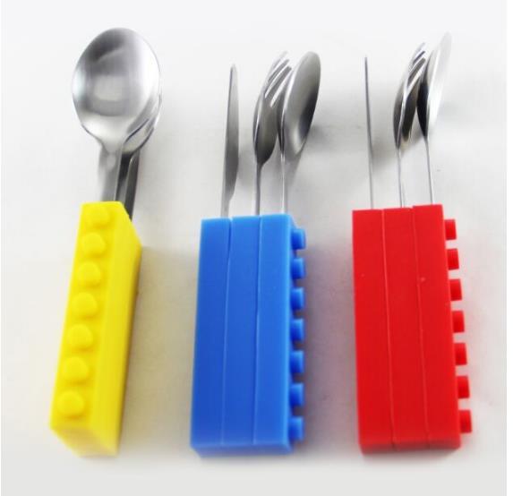 3PCS Kids Travel Cutlery Set with Silicone & Stainless Steel