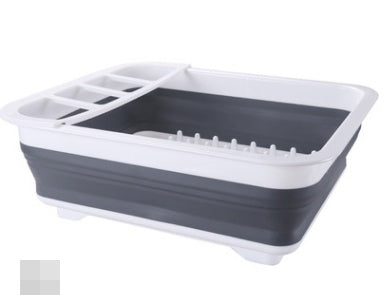 Folding Kitchen Dish Drainer & Storage Rack