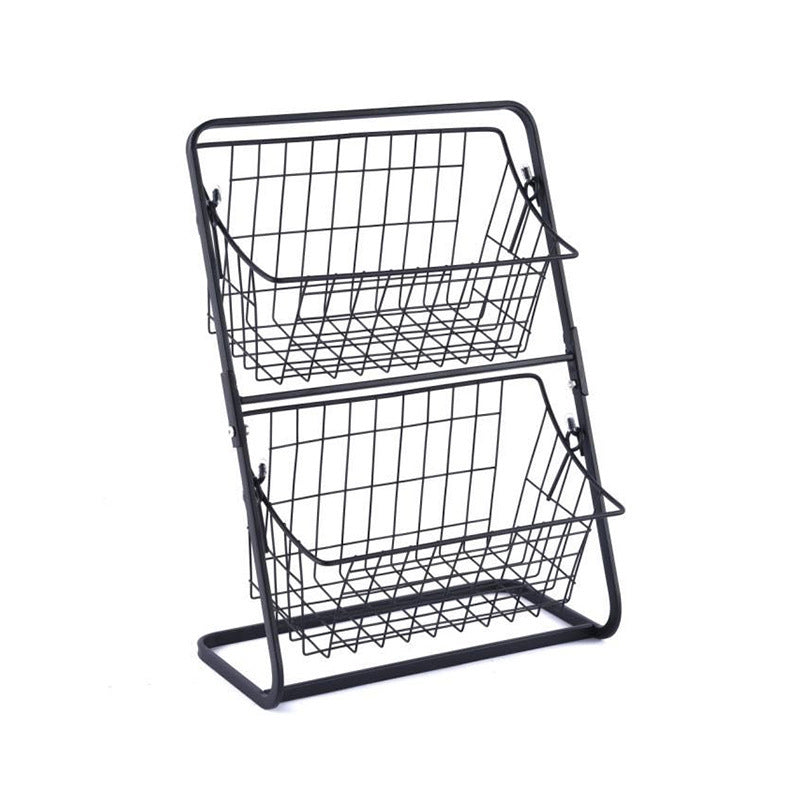 Stainless Steel Multilayer Spice and Fruit Kitchen Storage Rack