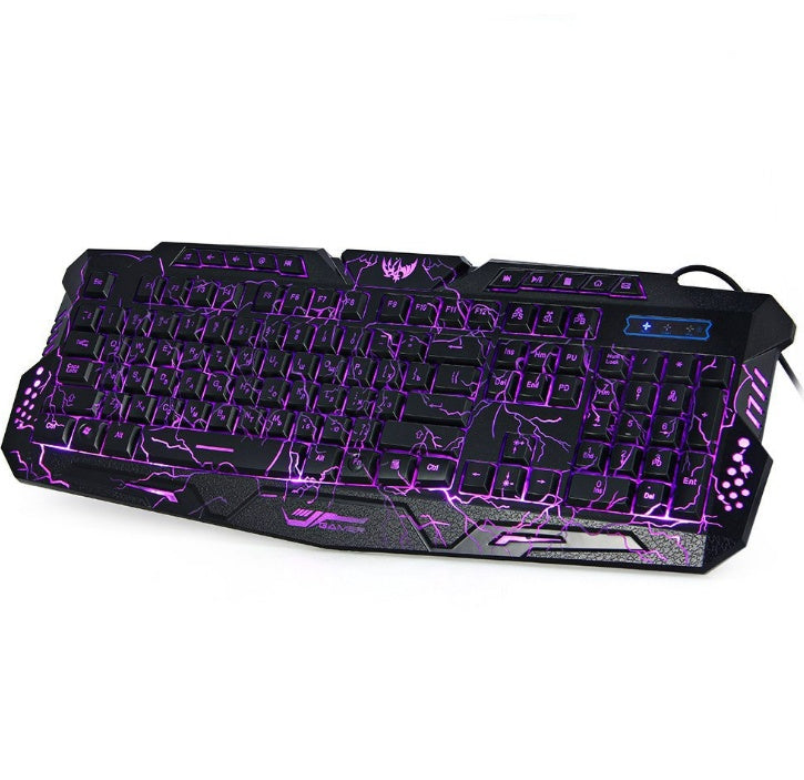 J10 Tricolor Backlight Gaming Keyboard & Mouse Set