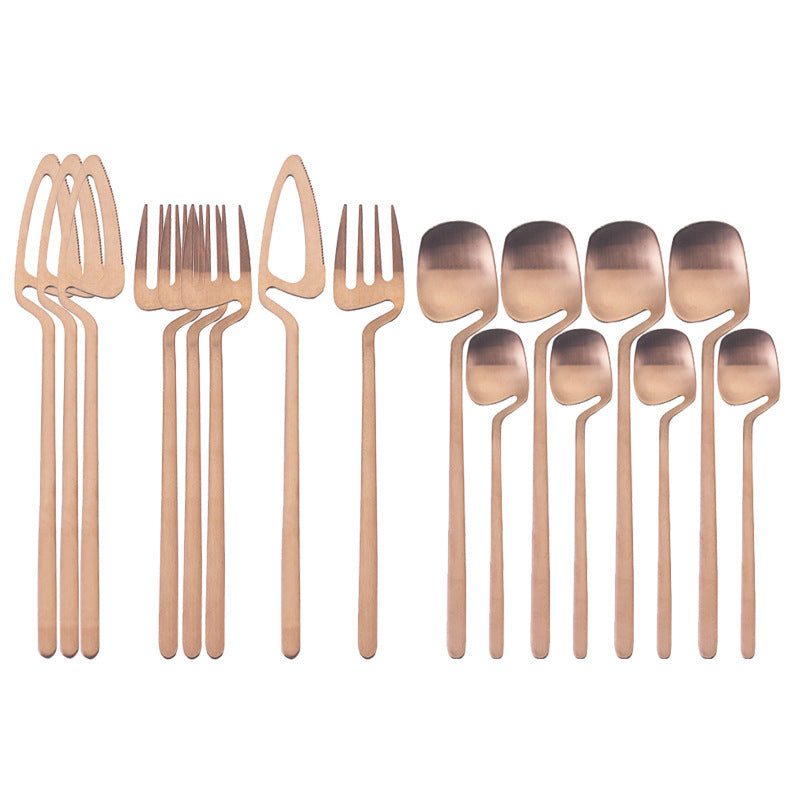 Rainbow Matte Gold Dinnerware Set