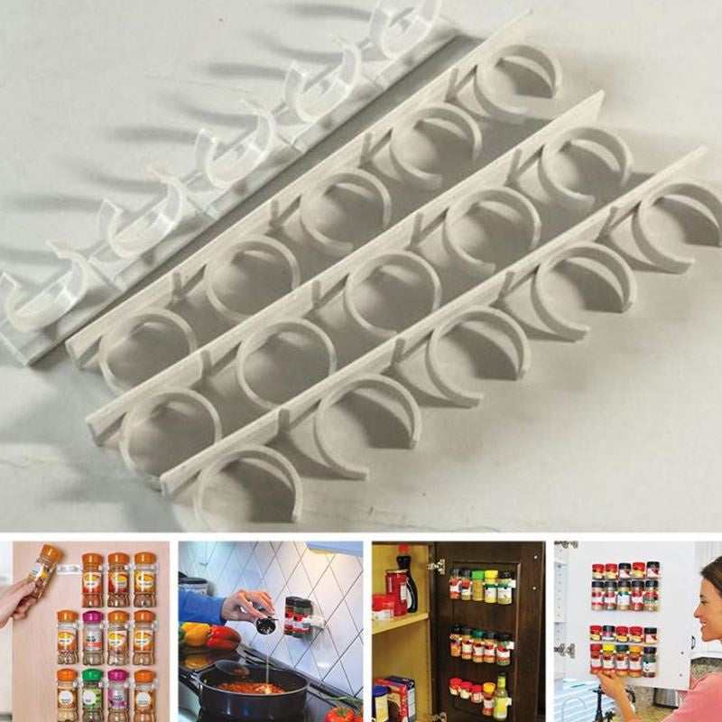 Clip N Store Spice Rack and Bottle Storage
