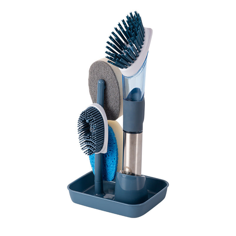 Multifunctional Long Handle Dish Brush with Oily Sponge