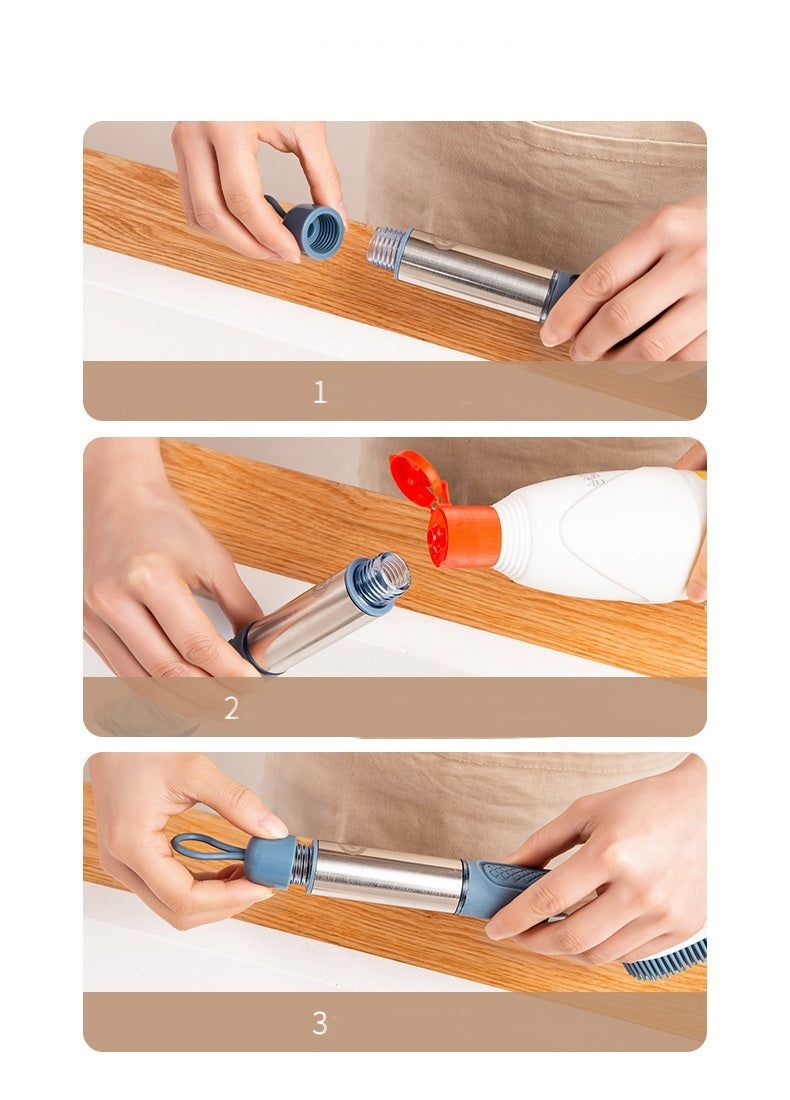 Multifunctional Long Handle Dish Brush with Oily Sponge