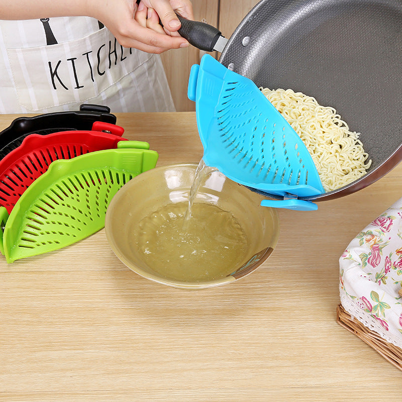 Silicone Clip-on Pot Colander