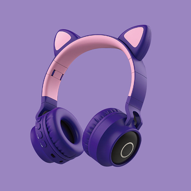 LED Cat Ear Wireless Bluetooth Headphones