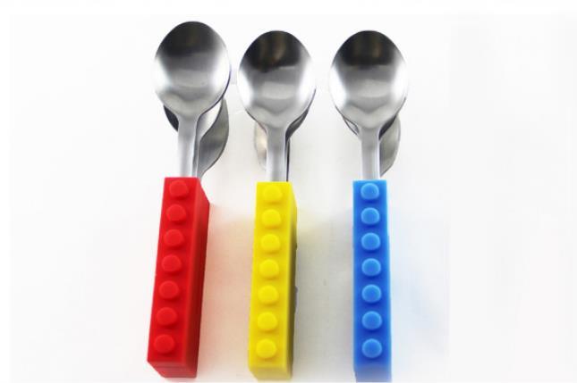 3PCS Kids Travel Cutlery Set with Silicone & Stainless Steel