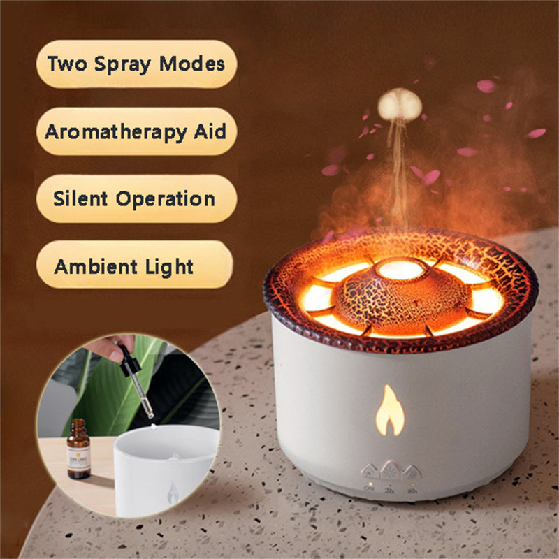 Creative Volcano Aromatherapy Flame Lamp