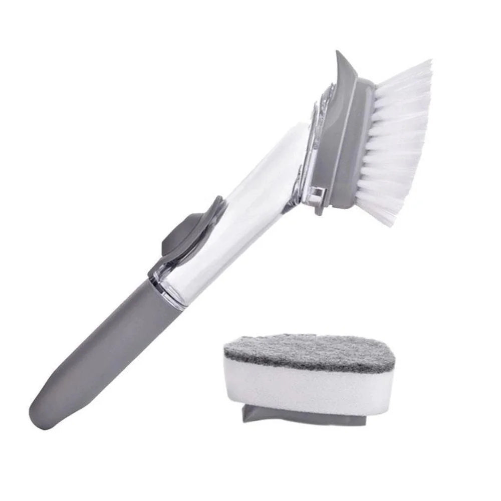 Dispenser dishwasher cleaning brush 2 In 1