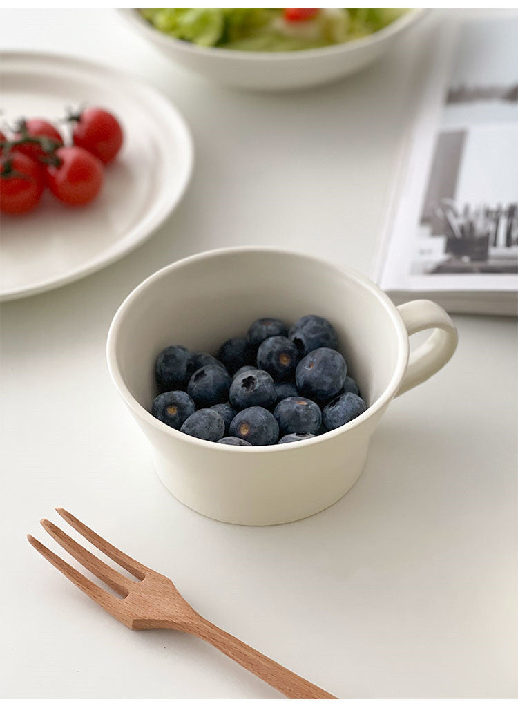 Simple Matte High-end Tableware Ceramic Plate