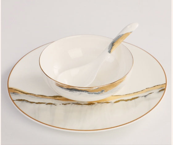Bone China Hotel Tableware Set Chinese Style Success