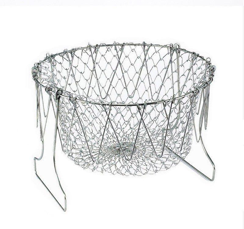 Stainless Steel Foldable Deep Fry Basket