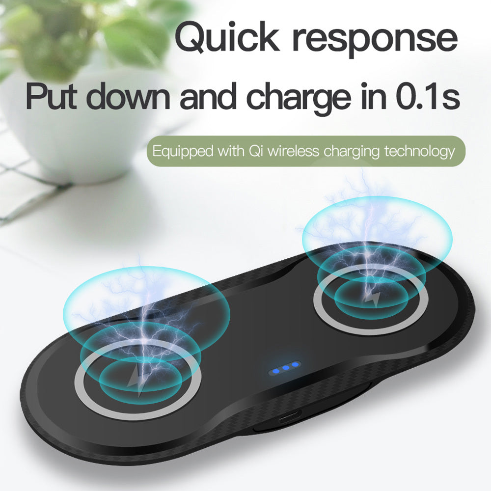 Wireless Dual Mobile Phone Charger