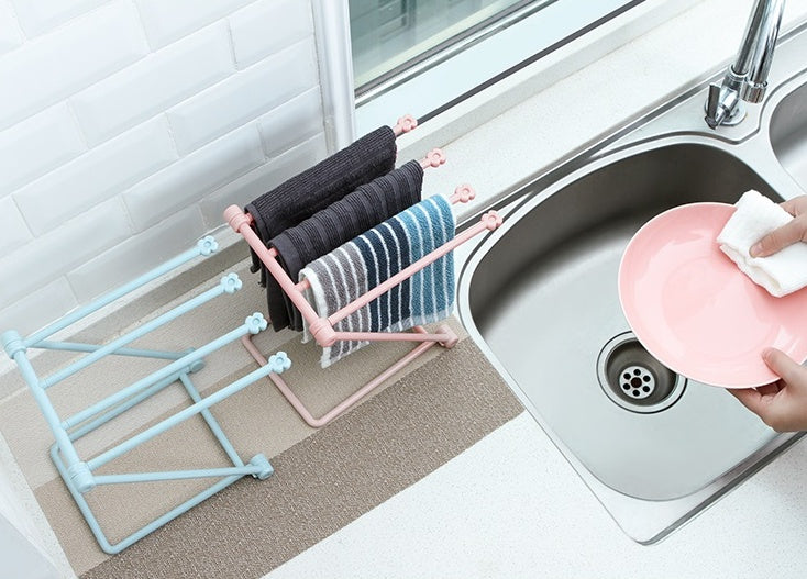 Foldable Dishcloth Shelf & Kitchen Organizer