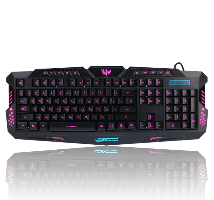 J10 Tricolor Backlight Gaming Keyboard & Mouse Set