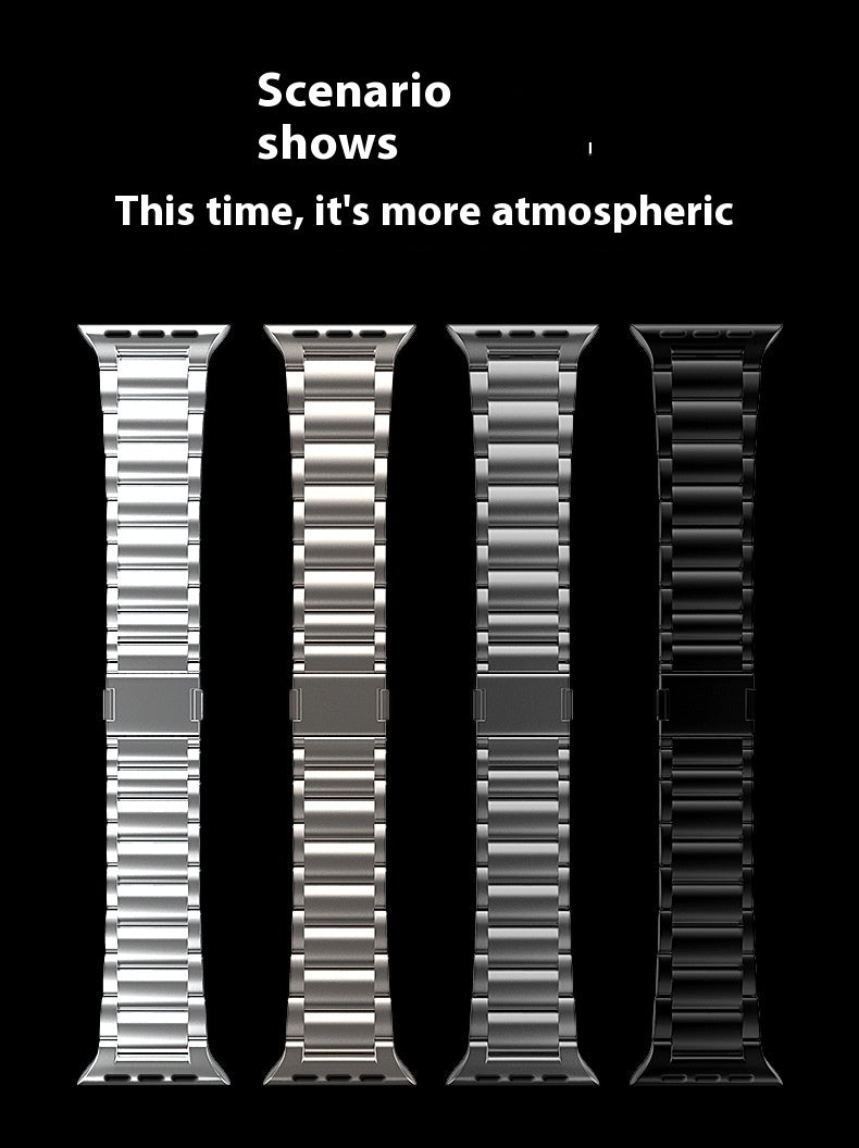 Women's Electronic Magnetic Snap Titanium Alloy Watch Strap