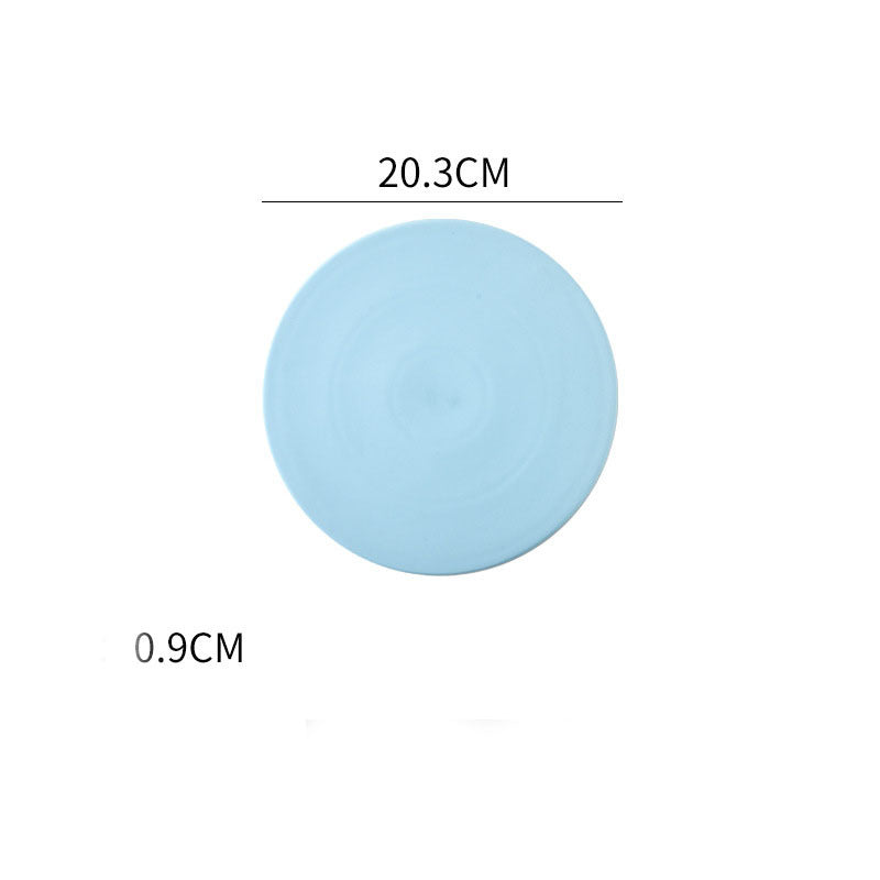 Home Simple Matte Round Sushi Plate
