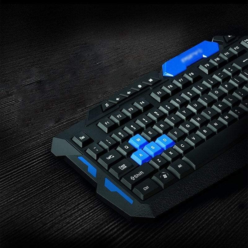 HK8100 2.4G Wireless Gaming Keyboard & Mouse Combo for Laptop