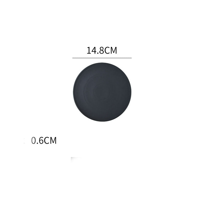 Home Simple Matte Round Sushi Plate