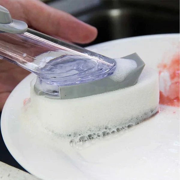 Dispenser dishwasher cleaning brush 2 In 1
