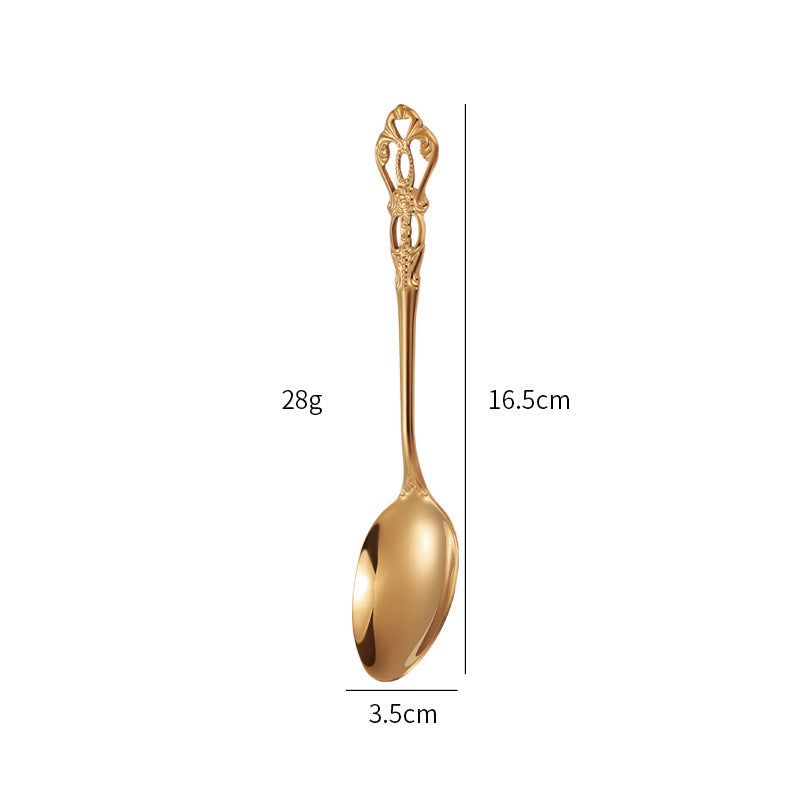 Gold-Plated Stainless Steel Cutlery Set