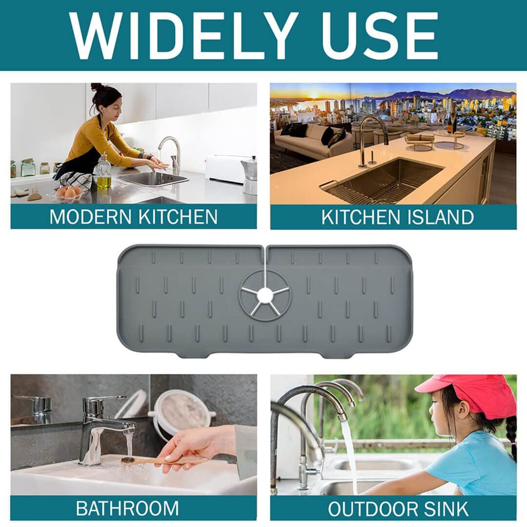 Kitchen Silicone Faucet Absorbent Mat
