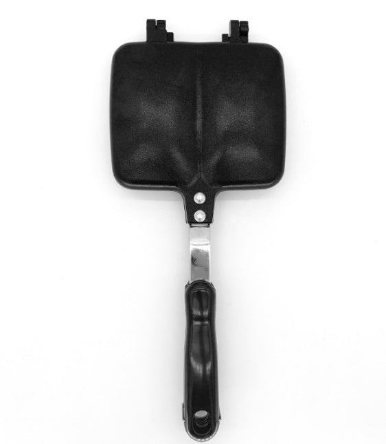 Double side frying pan waffle bread toaster