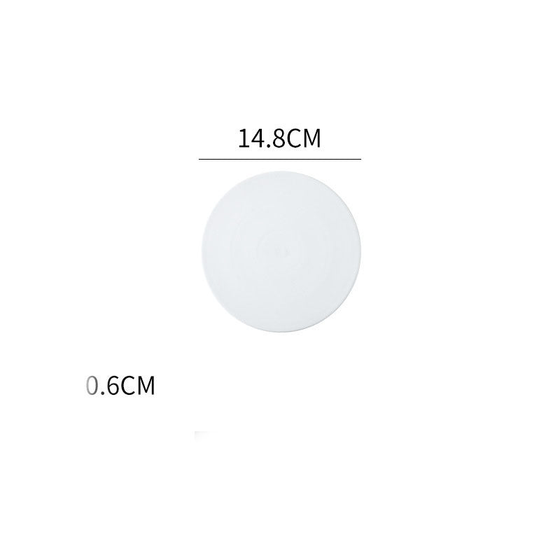 Home Simple Matte Round Sushi Plate