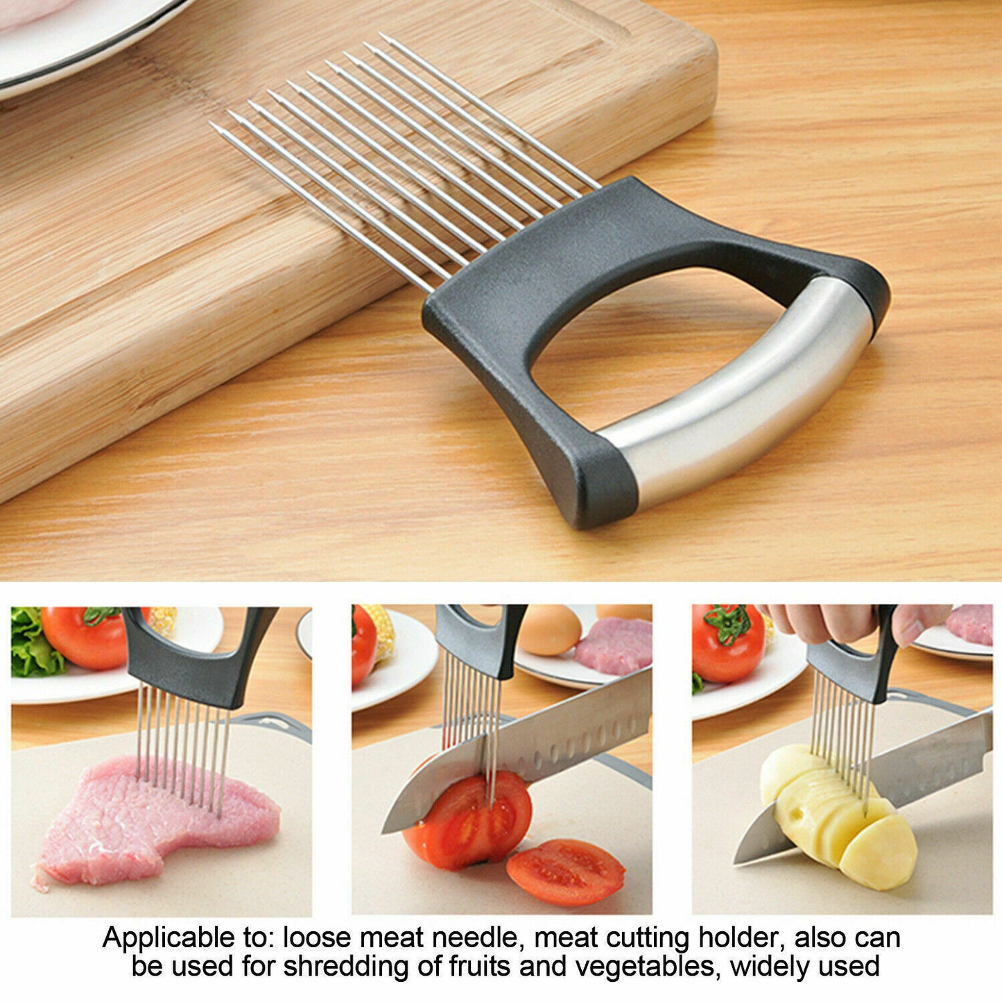 Stainless Steel Onion & Tomato Slicer