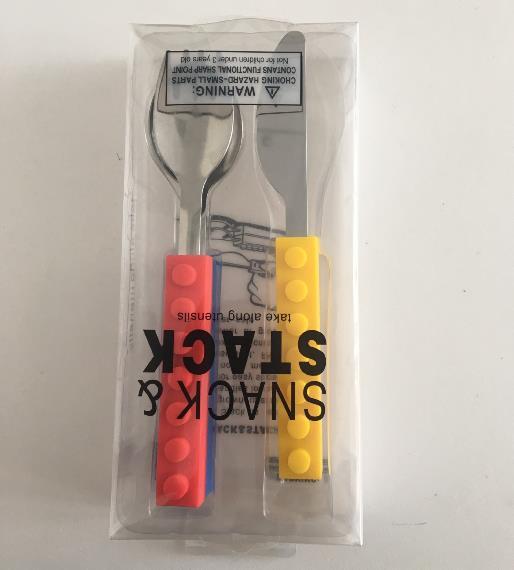3PCS Kids Travel Cutlery Set with Silicone & Stainless Steel