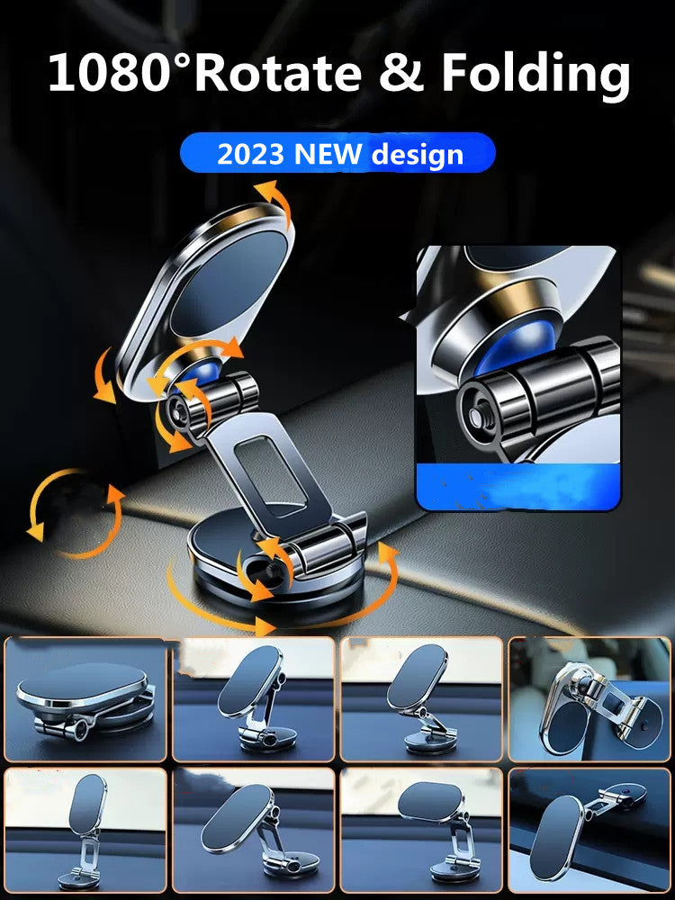 Foldable Metal Magnetic Car Phone Holder