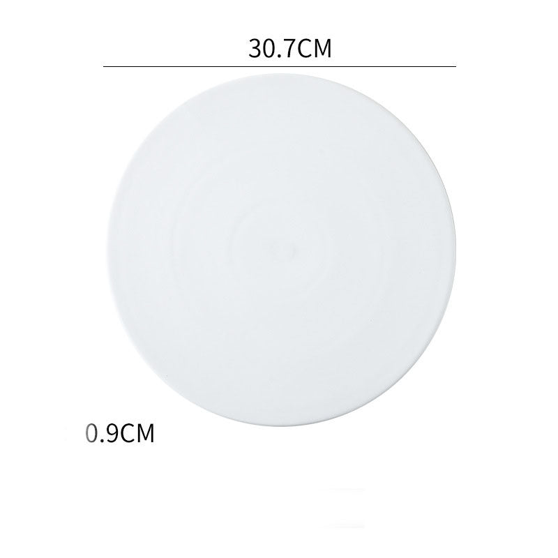 Home Simple Matte Round Sushi Plate