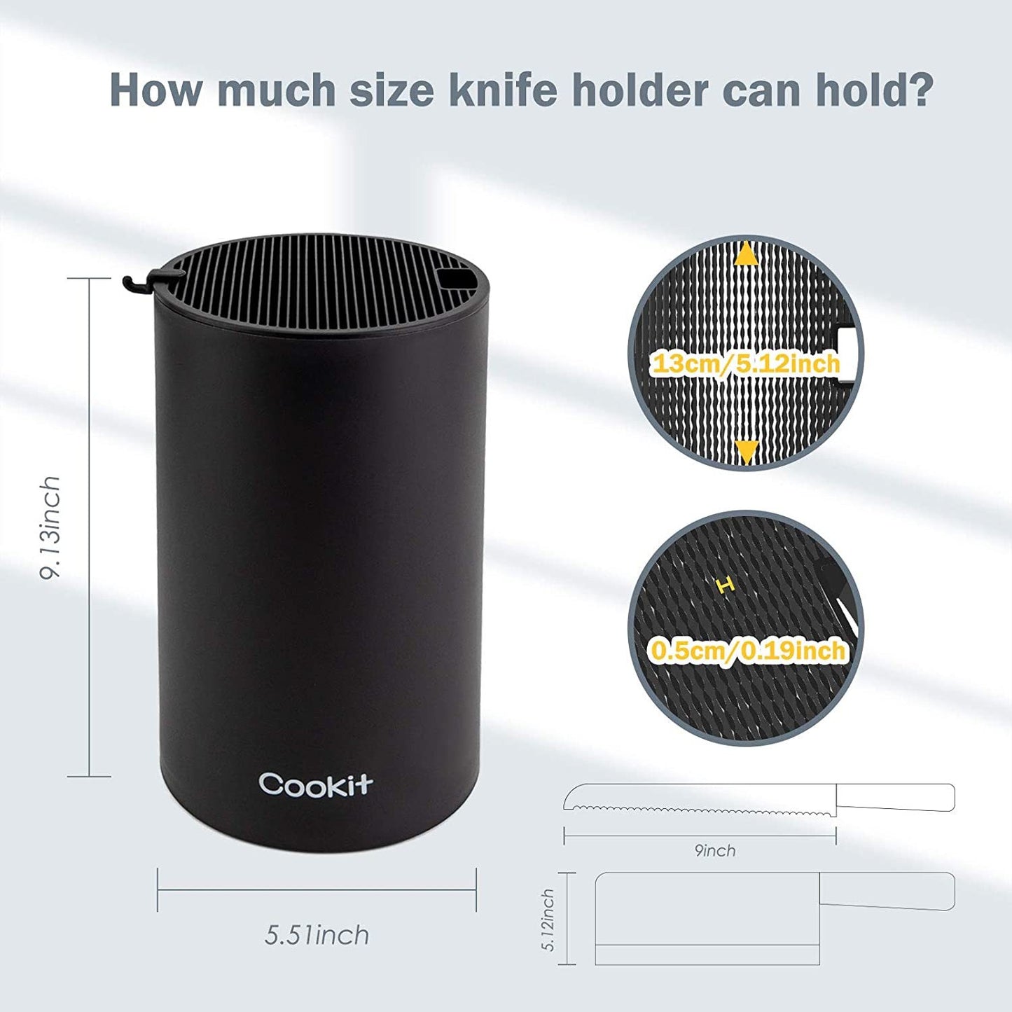 Universal Double-Layer Knife Block Holder
