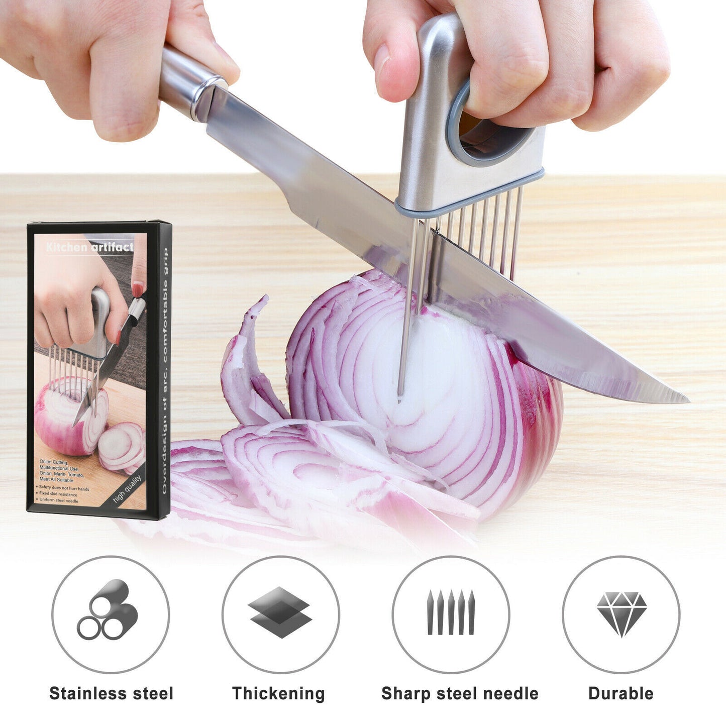 Stainless Steel Onion & Tomato Slicer