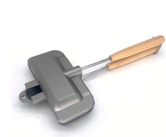 Double side frying pan waffle bread toaster