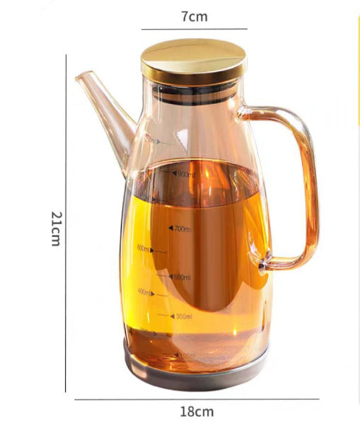 Kitchen Oiler Borosilicate Glass Condiment Bottle