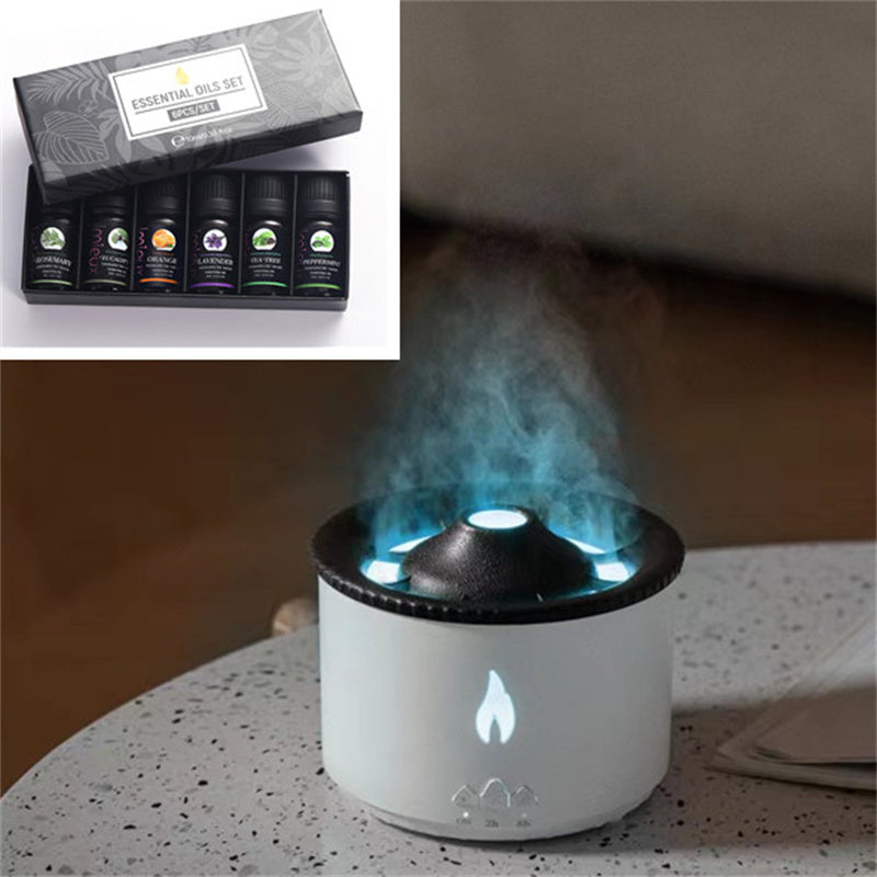 Creative Volcano Aromatherapy Flame Lamp