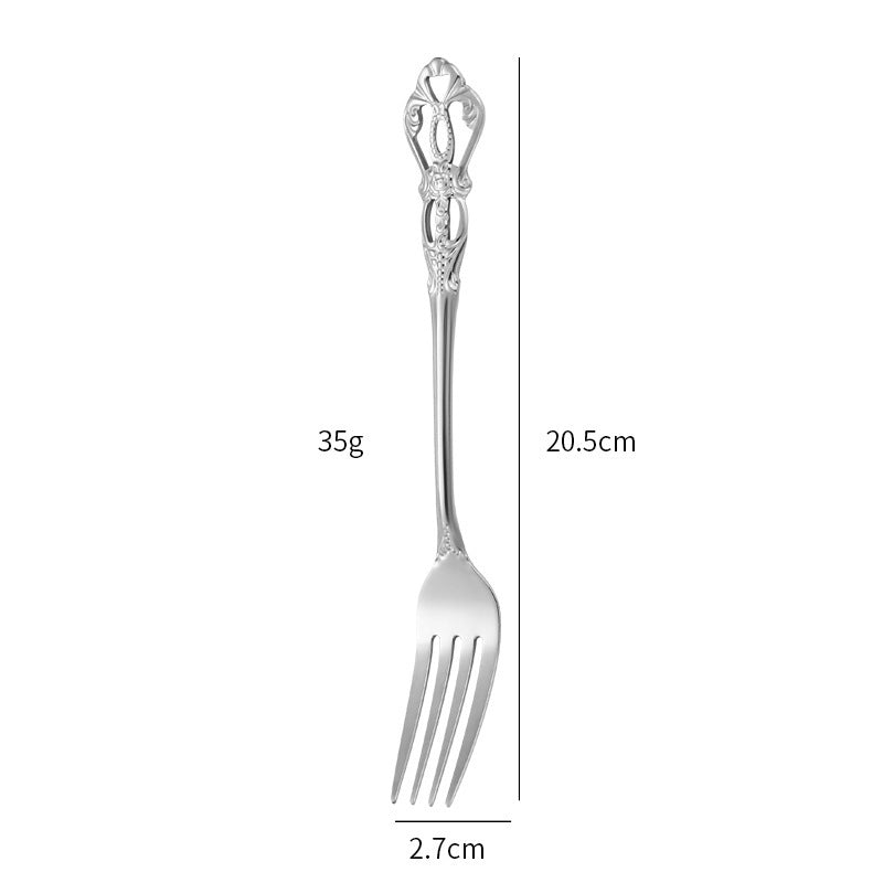 Gold-Plated Stainless Steel Cutlery Set