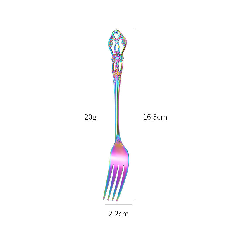 Gold-Plated Stainless Steel Cutlery Set