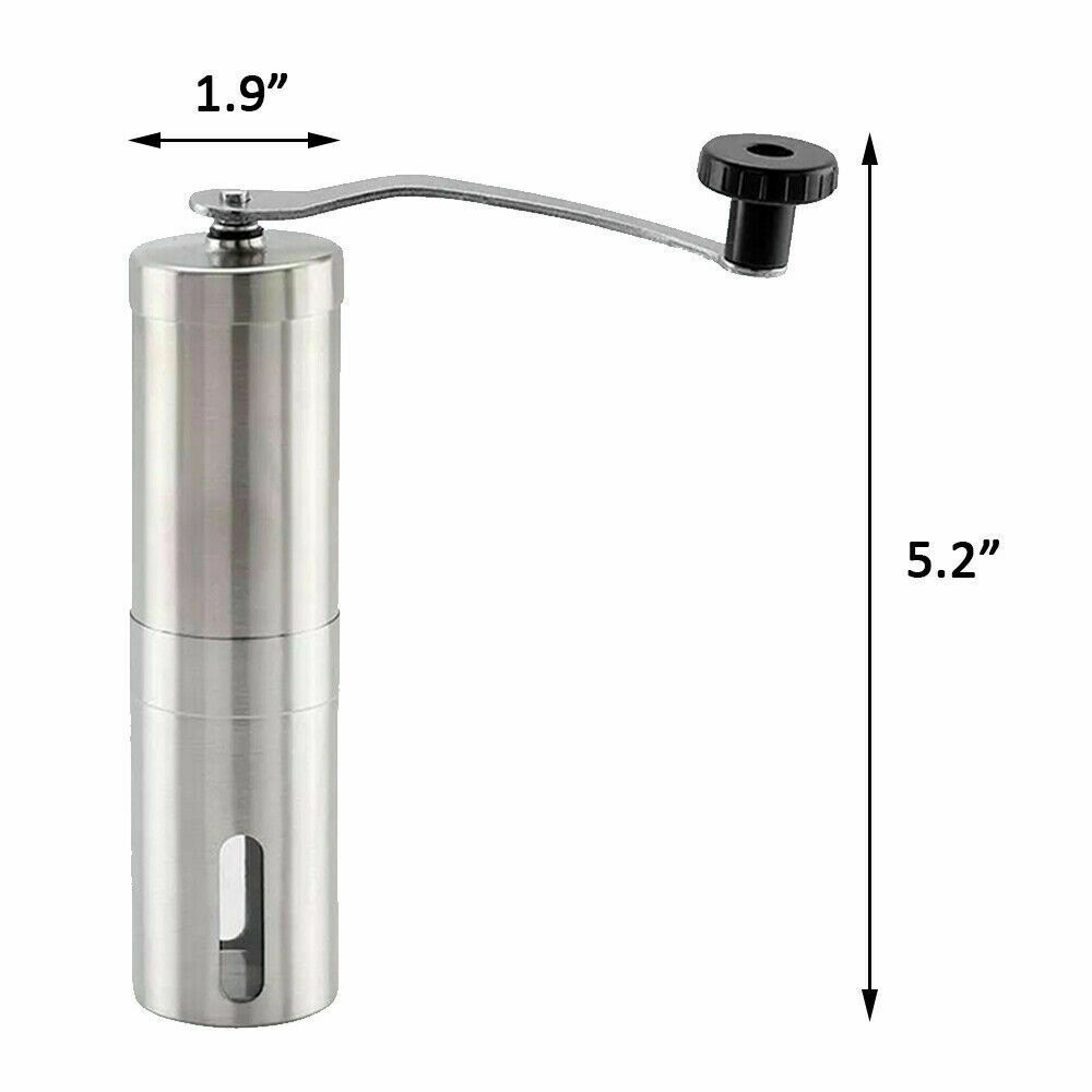 Hand Crank Stainless Steel Burr Coffee Grinder