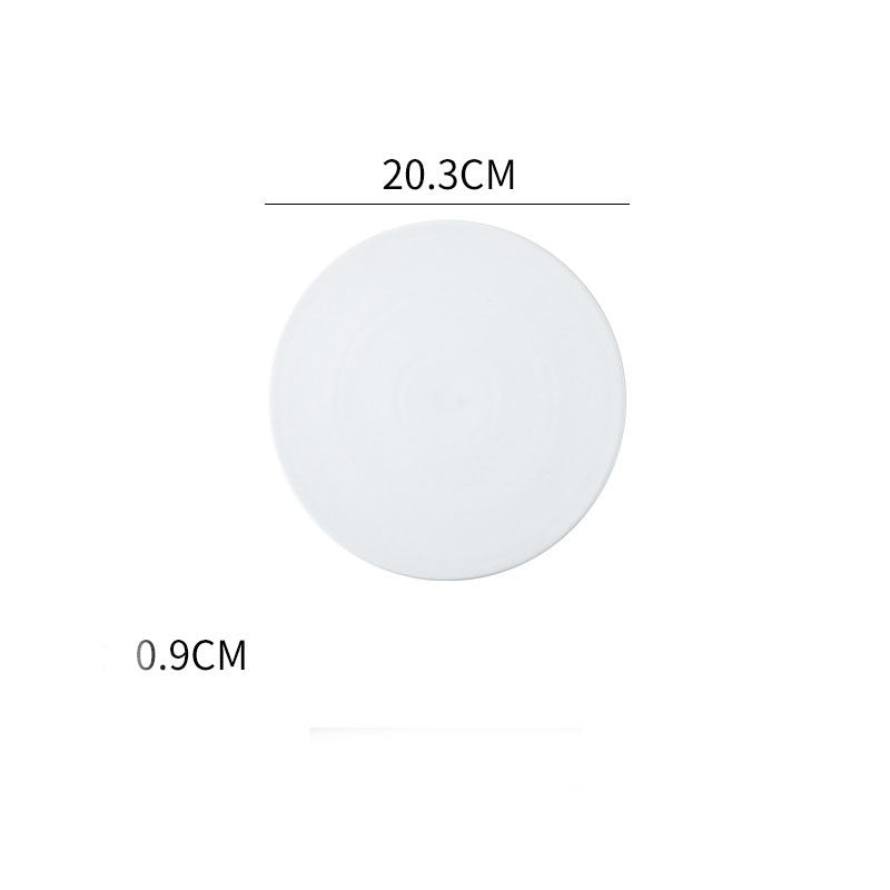 Home Simple Matte Round Sushi Plate