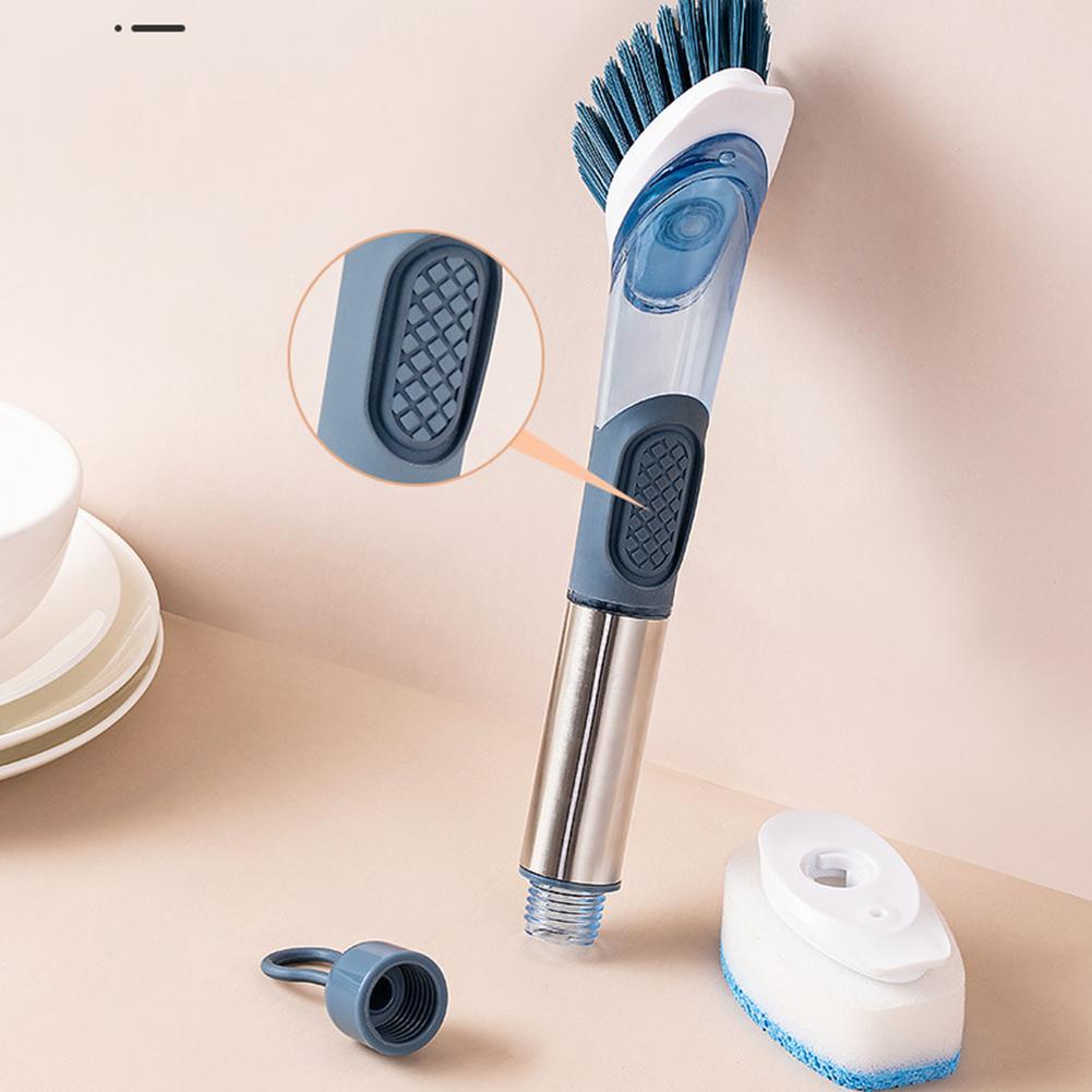 Multifunctional Long Handle Dish Brush with Oily Sponge