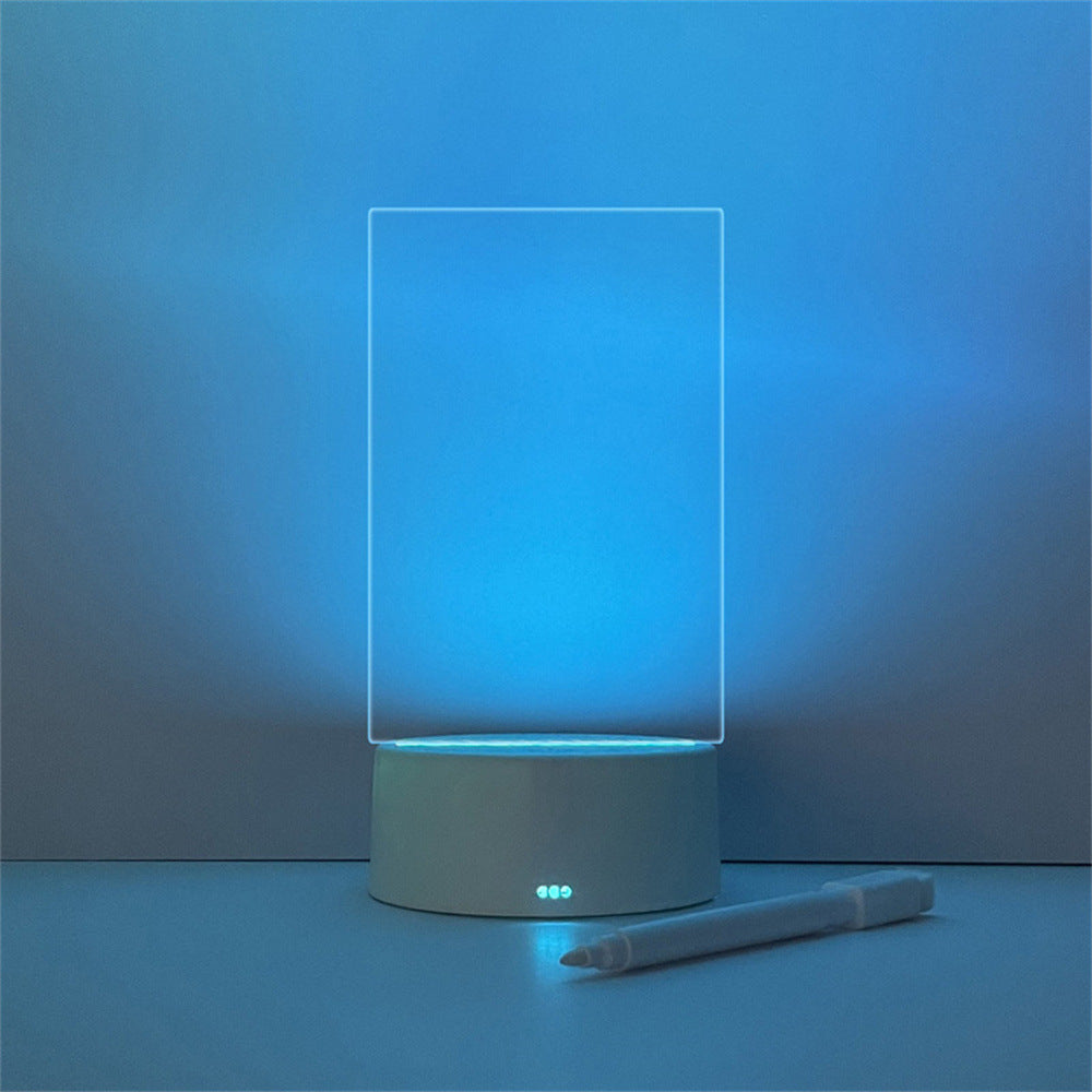 Bedside Acrylic Night Light Message Board