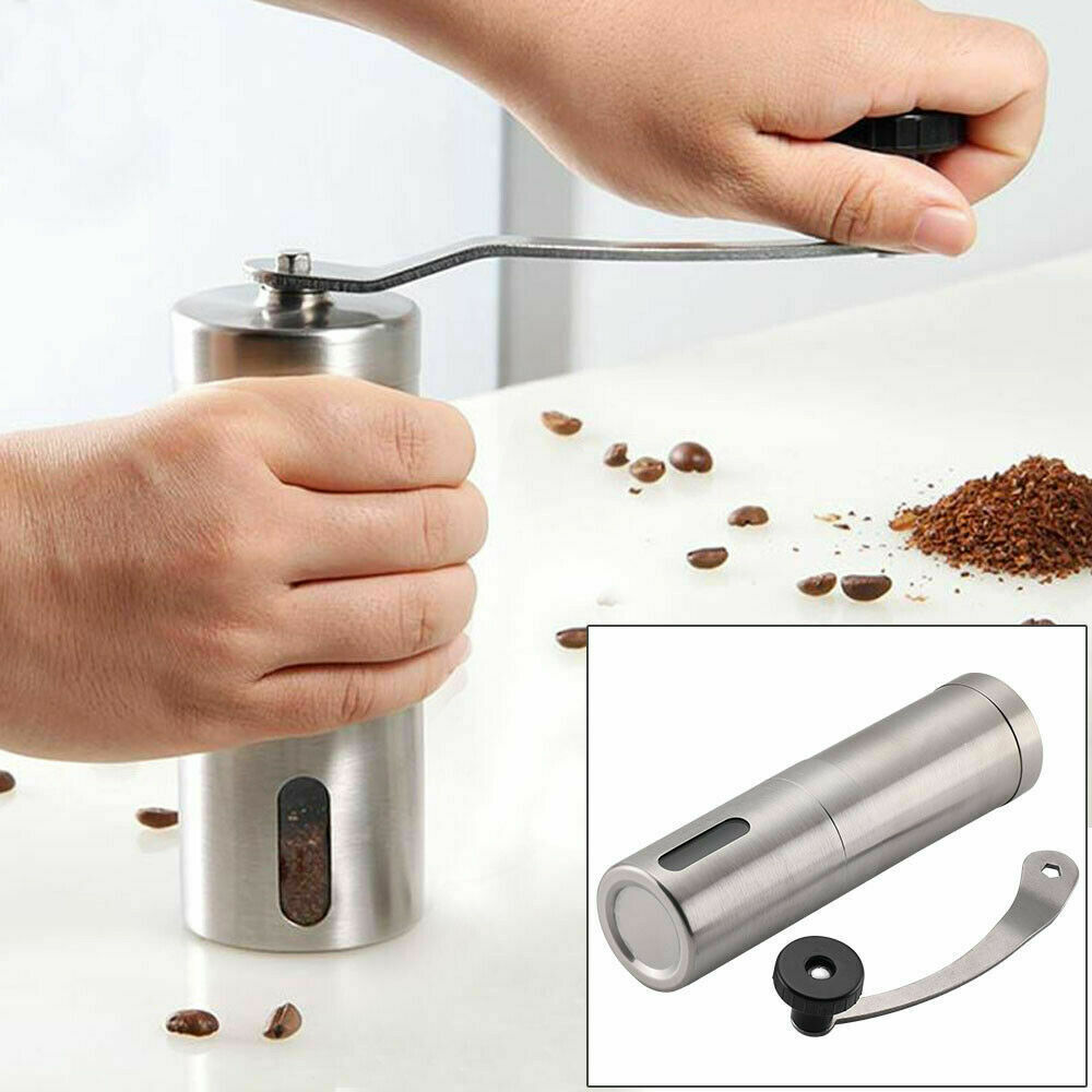 Hand Crank Stainless Steel Burr Coffee Grinder